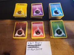 Pokemon TCG Base Set 2 Energy Card Lot, 300+ Cards - Image 1