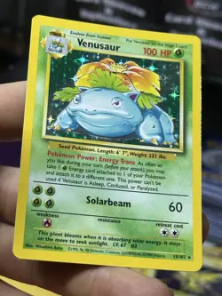 #2 Venusaur 15/102 Base Set 1999 Holo Rare WOTC Pokemon Card TCG - Image 4