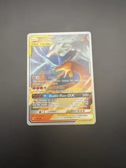 2019 POKEMON WORLD CHAMPIONSHIPS #20/214 RESHIRAM & CHARIZARD TAG TEAM GX MINT! - Image 3