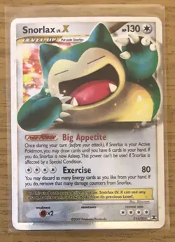 2009 Pokemon Platinum Rising Rivals LV. X Snorlax #111 - Image 1