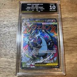 Pokemon Phantasmal Flames UPC Mega Charizard X EX Promo Pristine 10 - Image 1