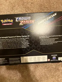 Pokemon Crown Zenith Shiny Zacian Premium Figure Collection Sealed Box 820650851636 - Image 4