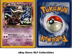 2002 Pokemon, Neo Destiny, #20/105 Dark Slowking, 1st Edition, Rare - Image 1