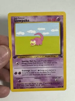 Slowpoke 55/62 Fossil Non-Holo Light Play Pokemon TCG! - Image 5
