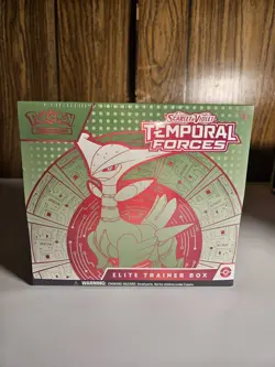 Brand New Sealed Pokemon TCG Temporal Forces Elite Trainer Box ETB Iron Leaves - Image 1