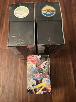 Pokemon Center Mega Evolutions ETB Set And Enhanced Booster Box 1 ETB Corner Rip - Image 4