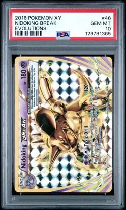 2016 Pokemon Xy Evolutions Nidoking Break #46 Evolutions PSA 10 - Image 1