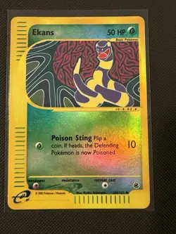 Ekans - Reverse Holo - 108/165 Expedition Base Set - Pokemon TCG - 2002 - Image 1