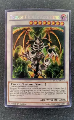 Yugioh! Thought Ruler Archfiend - LC5D-EN233 - Secret Rare - 1st Edition NM+ - Image 1