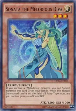 Yugioh! Sonata the Melodious Diva - DUEA-EN015 - Common - Unlimited Edition Near - Image 1