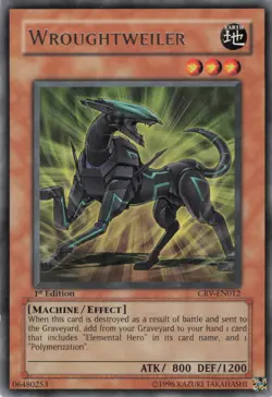Yugioh Wroughtweiler CRV-EN012 Rare 1st Edition NM - Image 1