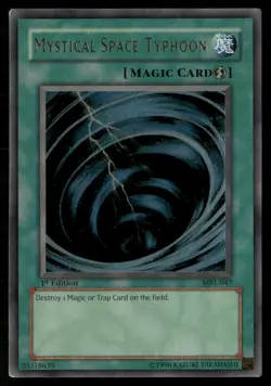 1st Edition Mystical Space Typhoon Ultra Rare Magic Ruler MRL-047 LP - Image 1