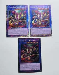 3x Starving Venom Fusion Dragon Platinum Secret Rare RA04-EN272 Yugioh tcg - Image 1