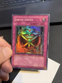 Yugioh Jar Of Greed LON-047 Super Rare 1st Ed *PICS* - Image 3