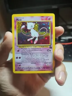 Pokemon Mew Card Holographic Rare Collectible - Image 1