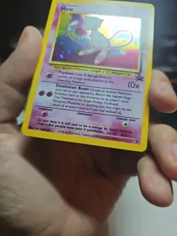 Pokemon Mew Card Holographic Rare Collectible - Image 3