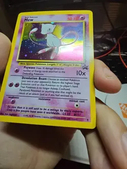 Pokemon Mew Card Holographic Rare Collectible - Image 4
