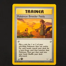 Pokemon Breeder Fields 62/64 - 1st Edition Neo Revelation - Pokemon Card - Image 1