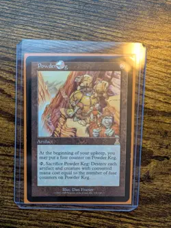 Powder Keg, Magic the Gathering Artifact Card, Urza's Destiny 1999, MTG Rare - Image 3