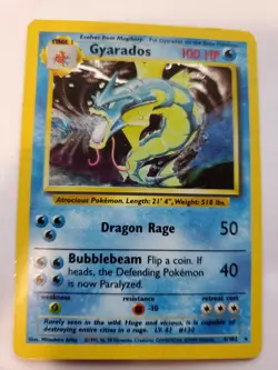 Gyarados Base Set Holo Pokemon Card Jungle Fossil - Image 1
