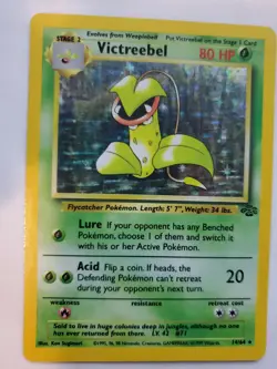 Victreebel Jungle Set Holo Pokemon Card Base Fossil WOTC - Image 1