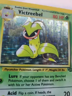 Victreebel Jungle Set Holo Pokemon Card Base Fossil WOTC - Image 3