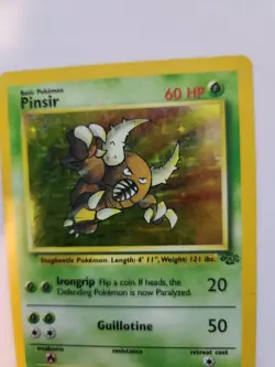 Pinsir Jungle Set Holo Base Pokemon Card WOTC - Image 4