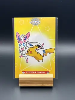 Let's Go Eevee Database Holo Peru Card: Sylveon & Pikachu - Image 1