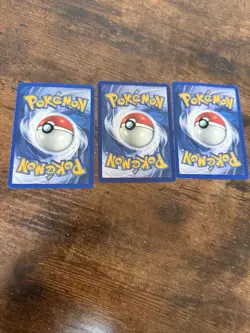 Tangela 3 Lot Pokemon Cards 66/102 1999 Shadowless Cards - Image 2