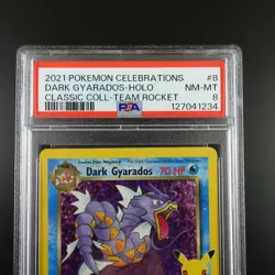 PSA 8 Dark Gyarados 8 Pokemon Celebrations Classic Collection Holo Graded Card - Image 2