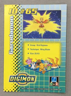 Digimon 1999 Toy Exclusive Holographic Promo Card Garudamon - Image 2