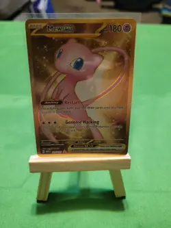 Pokemon TCG Mew EX 205/165 Scarlet & Violet Holo Card Mint Gold - Image 1