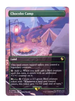 Chocobo Camp (Borderless) R 462 Regular Commander: FINAL FANTASY MTG Card NM - Image 1