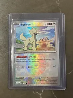 Pokemon TCG Furfrou Prismatic Evolutions Masterball Holo Card 88/131 - Image 1