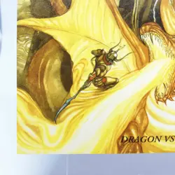 004 DRAGON SOLDIER OF LIGHT Final Fantasy Card Art Museum Yoshitaka Amano - Image 4