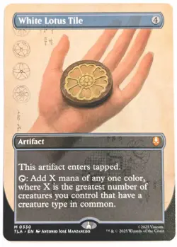 White Lotus Tile (Borderless) #330 (NM) Avatar: The Last Airbender TLA MTG Magic - Image 1
