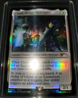 Cloud, Midgar Mercenary MTG Final Fantasy Promo 0001 - Image 1