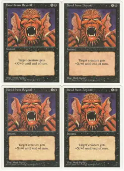 MTG Howl from Beyond x4 4th Fourth Edition Common LP Playset - Image 1
