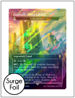1x Osgiliath, Fallen Capital - Kor Haven, Surge Foil, LOTR, Magic MTG NM - Image 1