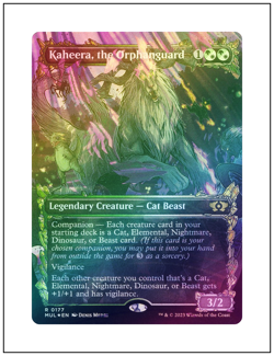 1x Kaheera, the Orphanguard, Halo Foil, Multiverse Legends, MTG NM - Image 1