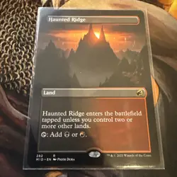 1x Haunted Ridge, Borderless Art, Magic the Gathering MTG NM - Image 1