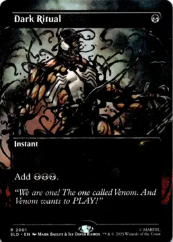 MTG Dark Ritual Normal NM Secret Lair Drop Series Magic 2001 Venom - Image 1