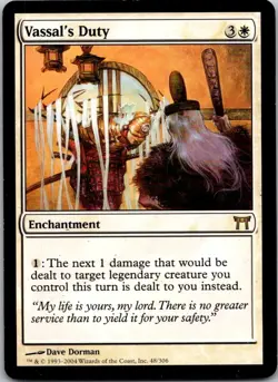 Magic the Gathering Vassal's Duty Champions of Kamigawa MTG Free Shipping! - Image 1