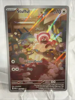 2025 Pokemon Mega Evolution Stufful #154/132 Illustration Rare Full Art NM - Image 1