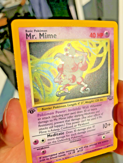1999 Pokemon First Edition Mr. Mime 6/64 Jungle Holo ~NM~ - Image 3