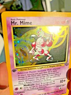 1999 Pokemon First Edition Mr. Mime 6/64 Jungle Holo ~NM~ - Image 4