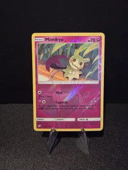 Pokemon TCG Mimikyu 112/181 Rare Reverse Holo Sun & Moon Team Up - Image 1
