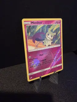 Pokemon TCG Mimikyu 112/181 Rare Reverse Holo Sun & Moon Team Up - Image 3