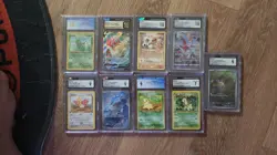 Pokemon Graded Slabs CGC Vintage to Modern Lot of 9 - Image 1