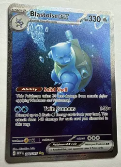 Blastoise ex 200/165 Special Illustration Rare 151 Pokemon Near Mint - Image 2